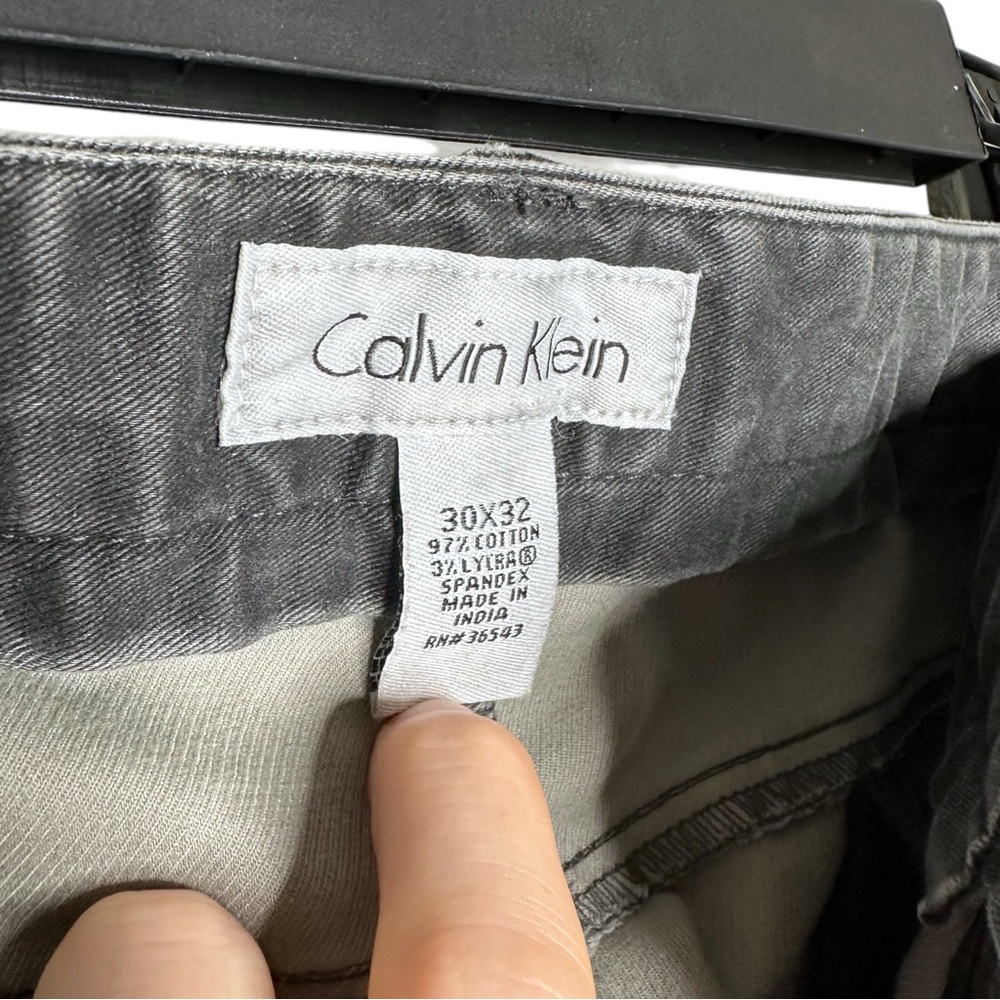 Calvin Klein Gray Suede Jeans - Picture 6 of 6